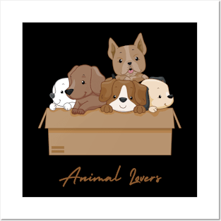 animals lovers cats dogs pets Posters and Art